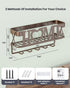 Key Holder for Wall - Self Adhesive Key Holder Wall Mount with 5 Key Hooks, 11.02" L×2.75" W×4.92" H, Mail Organizer Wall Mounted, Key Hanger for ...
