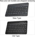 V BESTLIFE Portable Wireless Bluetooth Keyboard with Leather Case, Universal Keyboard with Portfolio Flip Case and Stand, Cover with for 4.5''-6.8...