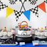 Fire Car Cake Topper Race Car Happy Birthday Cake Decoration,car cake topper birthday decorations 20PC...