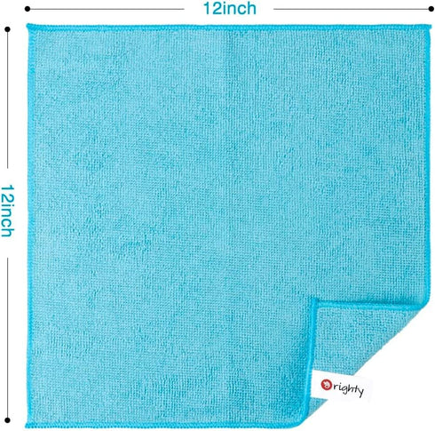 Orighty Microfiber Cleaning Cloths, Pack of 60, Highly Absorbent Cleaning Supplies, Lint Free Cloths for Multiple-use, Powerful Dust Removal Clean...