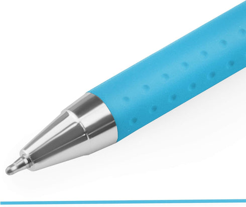 Zebra Classic Z-Grip Flight Ballpoint Pens - 1.2mm - Light Blue - Pack of 3...
