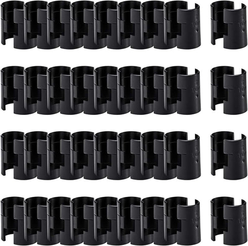 8 Pcs Wire Shelving Shelf Lock Clips for 1" Post - 4 Pairs of Shelving Sleeves Replacements for Wire Shelving System Plastic Accessories Parts...