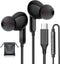 USB C Headphones, Type C Earphones for Samsung S24/ S24 Plus/ S24 Ultra Wired Earbuds with Microphone Volume Stereo in-Ear Control Earphone Compat...