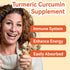 Turmeric Curcumin Gummies 500mg, with Turmeric Root Extract, Ginger Root, Black Pepper Extract, Antioxidant Support, Orange Flavor Gummies, 60 Cou...