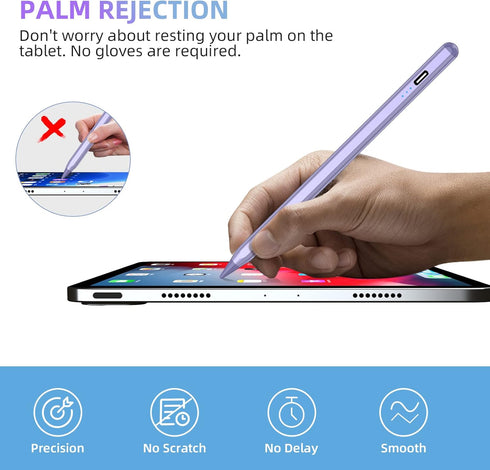 Stylus Pen for iPad, Apple Pencil for iPad 10th 9th Gen, Apple Pen iPad Pencil for iPad Air 5/4/3rd, iPad Pro 11/12.9 Inch, with Palm Rejection & ...
