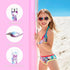 Waterproof AirTag Bracelet for Kids, Soft Silicone Air Tag Hidden Holder Case Compatible with Apple Airtag, Adjustable Anti-Lost Printed Strap Gps...
