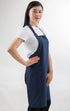 Navy Professional Resist Water Adjustable Extra Long Bib Apron 3 Pockets Home Kitchen Garden Restaurant Cafe Bar Pub Bakery for Cooking Chef Baker...
