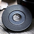 suyika Cast Iron Mat with Rubber Pegs/Feet for Japanese Tea Kettle Cast Iron Teapot Black Trivet 5.3in...