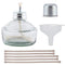 Dental Alcohol Lamp Glass Alcohol Burner Lamp Bunsen Burner with Metal Cap Dental Lab Equipment Heating 150ml with 5 Free Replacement Wicks & Funn...