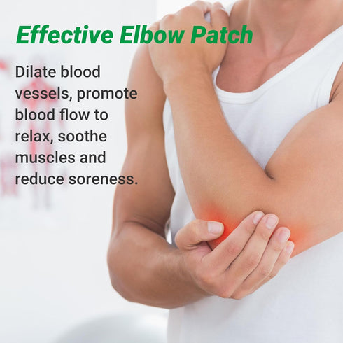 Elbow Pain Patches, 24 Count Extra Strength Heat Patches, 8 Hour Long Lasting Deep Hot Soothing of Joint Soreness for Knee, Elbow, Back, Neck, Sho...
