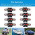 30A 40A 50A 60A 80A 100A 150A Audio Circuit Breaker Auto Car Stereo Inline Fuse Holders Inverter, Manual Reset 12V-24V DC for Automotive Marine Bo...