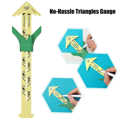 YEQIN 2 Pieces Sliding Gauge Quilting Sewing Measuring Tools Plastic T Gauge for Sewing Quilting, 2 Different Size...