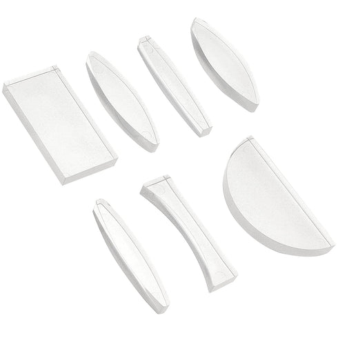 AHANDMAKER 7 Pcs Physical Optical Experiment Set, Acrylic Optical Lens and Prism All Faces Fully Polished for Lab Supplies Physics Teaching (Recta...