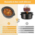 4QT Oval Silicone Slow Cooker Liner Compatible With Crock Pot & Hamilton Beach Crockpot Liners, Reusable, Dishwasher Safe Suitable For Most 4 Quar...