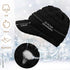2 Sets Winter Knit Hats Gloves Scarf for Women Ribbed Knit Hat with Brim Winter Beanie Slouchy Women Touch Screen Gloves and Fleece Neck Warmer Sc...