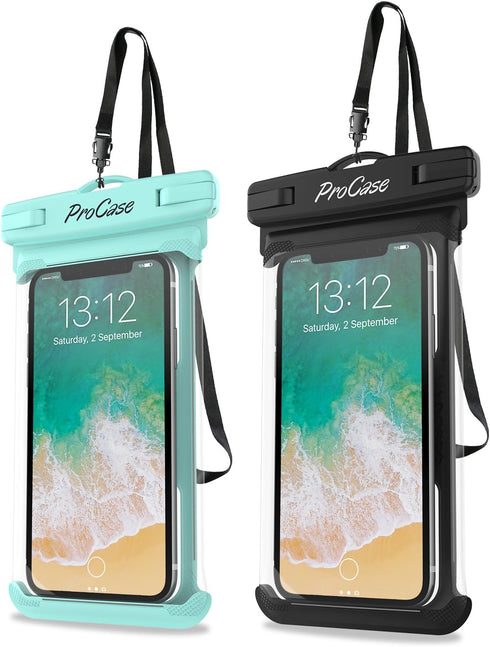 ProCase Waterproof Phone Pouch Case for Snorkeling, Underwater Dry Bag for iPhone 15 14 13 Pro Max 12 11, Galaxy S24 S23 S2 Ultra Note Pixel Up to...