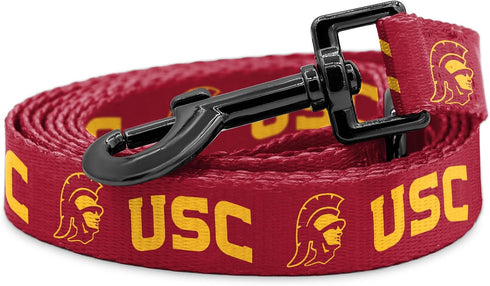 USC Trojans Collars and Leashes | Officially Licensed | Adjustable-Fits All Pets! (6 Ft Leash)...