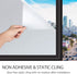 HIDBEA Privacy Window Film Frosted with Heat Control UV Protection Static Cling Reusable Glass Stickers Covering for Home Office Bathroom, 35.4 In...
