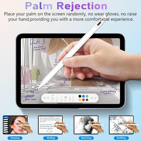 Stylus Pen for iPad, Same as iPad Pencil with Palm Rejection & Tilt Sensitivity, iPad Pen Compatible for iPad Air 3/4/5, iPad Mini 5/6, iPad 6/7/8...