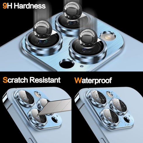 YWXTW Designed for iPhone 13 Pro/iPhone 13 Pro Max Camera Lens Protector, 3D Alloy Metal and Tempered Glass Camera Screen Protector, Full Coverage...