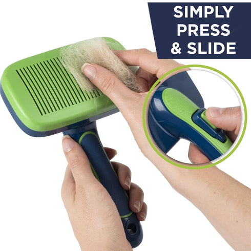Pet Slicker Brush - Dog Brush & Cat Brush for Long Haired Cats - Dog Grooming Brush - Dog Brushes for Shedding - Dog Hair Brush - Grooming Product...