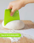 (2PCS) Dough Scraper Bowl Scraper ?Food safe Plastic Dough Cutter? Flexible Plastic Scraper Practical Bench Scraper Multipurpose Food Scrappers fo...