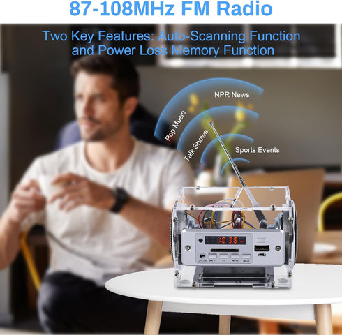 ICStation DIY Bluetooth-Compatible Speaker Kit, Soldering Practice Kit with Rechargeable Battery Mini Home Outdoor Stereo Sound Amplifier,USB, AUX...