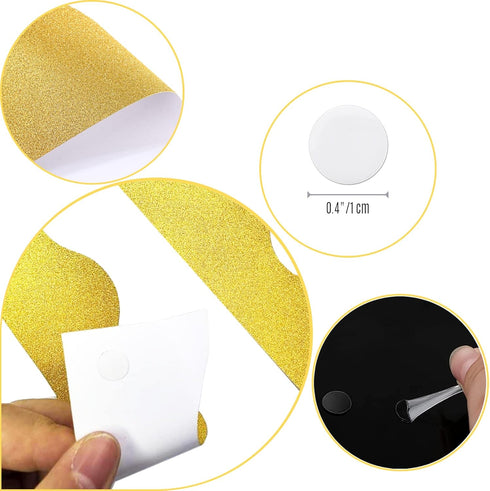 Bulletin Board Borders,50 Pieces Gold Bulletin Board Decorations for for Bulletin Board/Black Board Trim,Teacher/Student Use for Classroom/School ...
