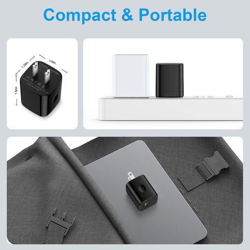 USB Charger Block,2-Pack Wall Charger (5V,1A) USB Plug Charger Brick Power Adapter Charing Cube Box for iPhone 15/14 /13/12/11/SE/XR,Samsung Galax...