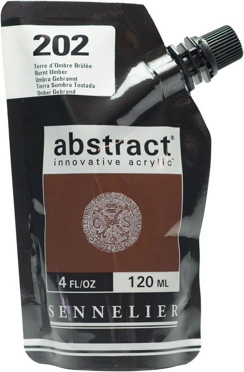 Sennelier Abstract Acrylic Paint Pouch, 4.05 Fl Oz (Pack of 1), Burnt Umber...