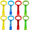 8PCS 4 Colors Baby Playpen Pull up Rings- Baby Crib Pull up Rings- Baby Walking Exercises Assistant Rings- Baby Bed Stand Up Rings Baby Cot Hangin...