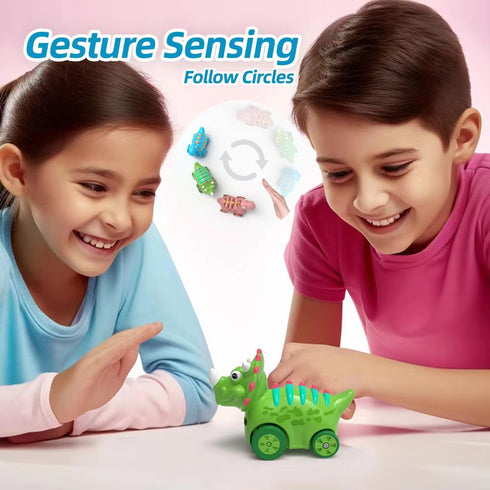 Interactive Musical Walking Following Dinosaur Toy, Rechargeable Sensory Music Development Toy, Fun Moving Toy for Kids Age 3,4,5 and Up...