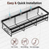 WOWBOX Shower Caddies 2 Pack - Adhesive Hanging Shower Shelf - Bathroom Organizers and Storage, No Drilling Stainless Shower Shelves for Home Deco...