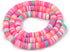 Beadthoven 10strands 6mm Vinyl Clay Heishi Beads Multicolor Flat Round Disc Polymer Clay Beads Loose Handmade Spacers for DIY Necklace Bracelet Je...
