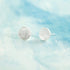 Boma Jewelry Sterling Silver Iced Finish Circle Stud Earrings...