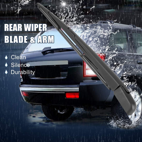X AUTOHAUX 365mm 14" Car Rear Windshield Wiper Blade Arm Set for Nissan Versa 07-12...