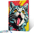 Tucocoo DIY Paint by Numbers,Animal Cat Spit Tongue,Abstract Canvas Oil Painting Kit for Kids & Adults,16X20inch Drawing Paintwork Acrylic Pigment...