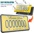Aootf License Plate Protector- Clear Novelty Number Plate Cover with Silicone Car Tag Frame, Unbreakable Cover to Protect Front or Back License Pl...