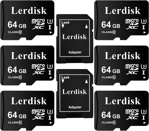 Factory Wholesale Micro SD Card 32GB U3 Pack of 6 in Bulk Micro SDHC with SDHC Adapter Produced by Authorized Licencee(32GB)...