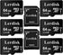Factory Wholesale Micro SD Card 4GB Pack of 6 in Bulk Micro SDHC with SD Adapter Produced by Authorized Licencee(4GB)...