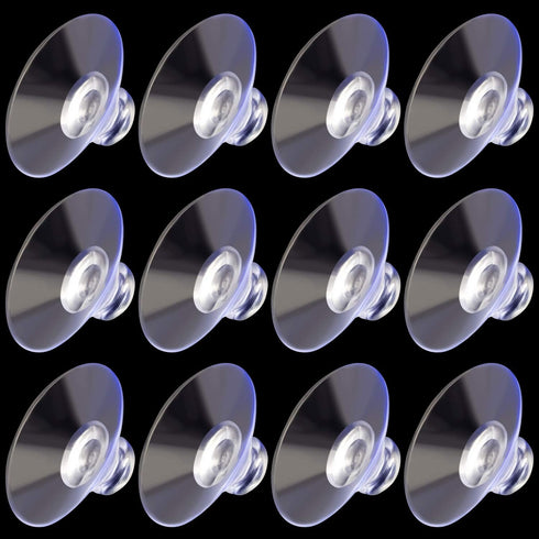 ANCIRS 30 Pack 30mm Suction Cups for Glass Table Tops, Rubber Transparent Anti-Collision Sucker Pad Without Hooks for Home Decoration...
