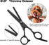 Dog Grooming Scissors Kit with Safety Round Tips, Professional 6 in 1 Grooming Scissors for Dog, Cats, Pets, 4CR Stainless Steel, Sharp and Durabl...