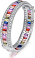 Women Amethyst Bracelets Garnet Ruby Blue Sapphire Tennis Bracelet Bridal Girl Girlfriend Jewelry...
