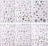 Laser Silver Nail Art Sticker Decal Sun Moon Butterfly Design Nail Decals 3D Self-Adhesive Nail Art Supplies Love Heart Flower Flame Nail Art Stic...
