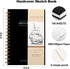 Yoment 5.5" x 8.5" Sketchbook for Drawing Small Spiral Bound Sketch Pad for Kids Hardcover Sketch Book(68lb/100gsm) Artist Drawing Blank Paper Not...