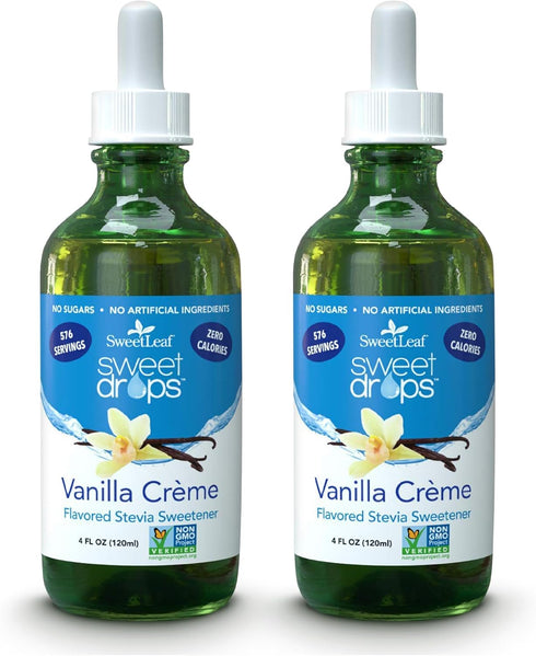 SweetLeaf Sweet Drops - Flavored Stevia Liquid Sweetener, Organic Stevia Extract, Zero Calorie, Keto Friendly, Non GMO, Natural Flavor, Sugar Alte...