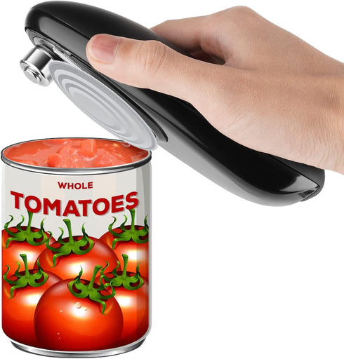 One-Touch Electric Can Opener Easy Open Any Can Sizes with Smooth Edge, Hands Free Battery Operated Electric Can Openers for Kitchen, Kitchen Gadg...