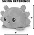TeeTurtle - The Original Reversible Axolotl Plushie - Pink + Blue - Cute Sensory Fidget Stuffed Animals That Show Your Mood...