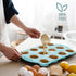 12 Cups Silicone Mini Muffin Pan-3 Pack Nonstick Food Grade & BPA Free Silicone Muffin Pan For Baking cupcake Mini Muffin and More...