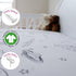 Milky Chic GOTS Fitted Baby Crib Sheet, Breathable 100% Organic Cotton Mattress Sheet for Boys and Girls, Fits Standard Size Mattresses (Space Bla...
